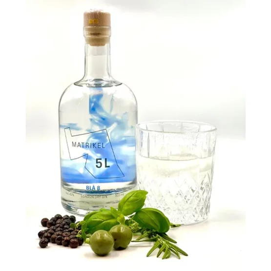 Dansk Gin Blå 8 fra Matrikel 5L