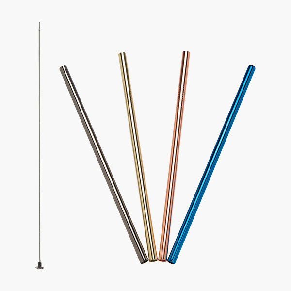 Sugerør rustfrit stål (4 stk.)