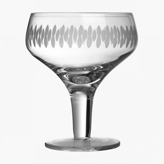 Retro Margarita glas med mønster 28 cl. (6 stk.)