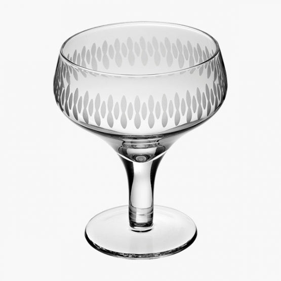 Retro Margarita glas med mønster 28 cl. (6 stk.)